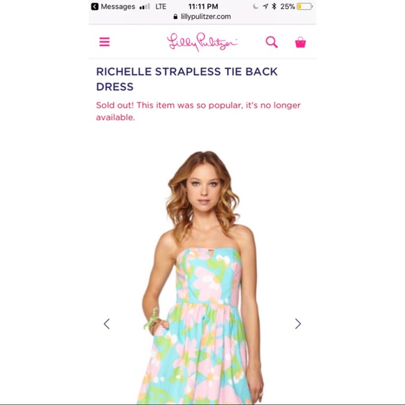Like New Lilly Richelle Strapless Sundress - Picture 6 of 8
